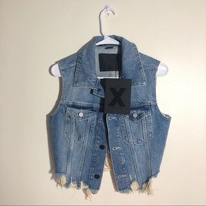 Alexander Wang cropped denim vest